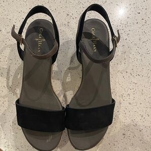 Cole Haan Women's Black Strap Sandals